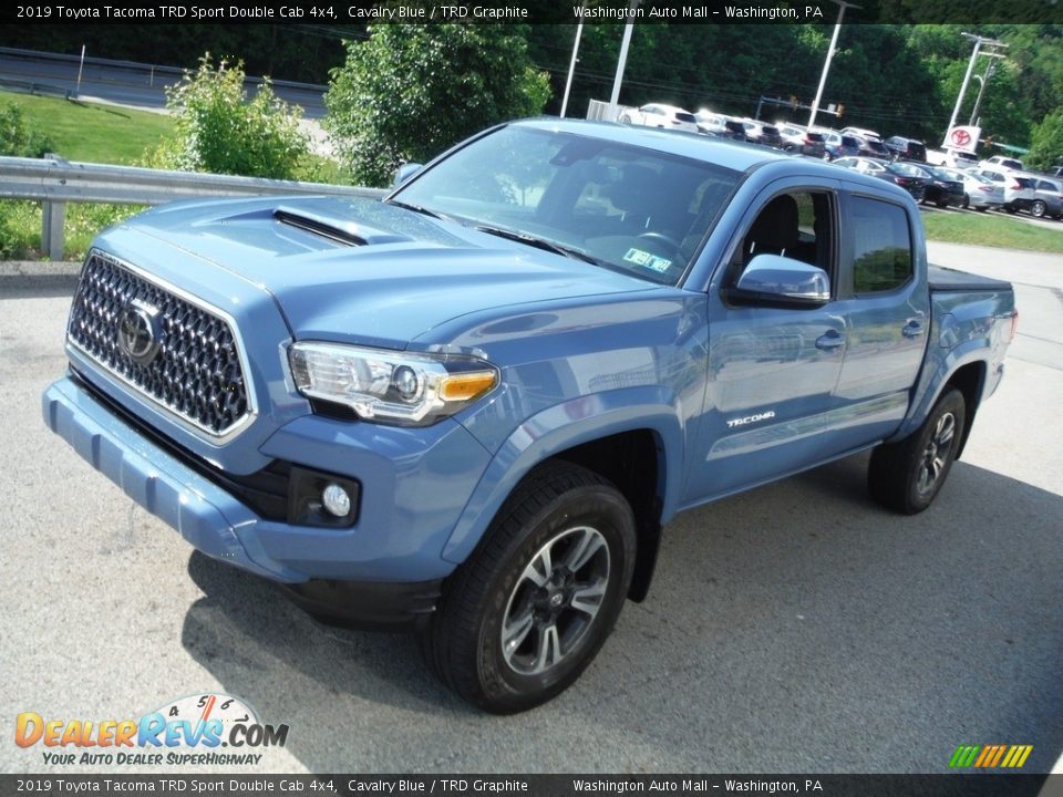 2019 Toyota Tacoma TRD Sport Double Cab 4x4 Cavalry Blue / TRD Graphite Photo #13