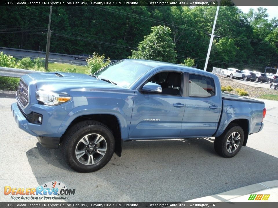 2019 Toyota Tacoma TRD Sport Double Cab 4x4 Cavalry Blue / TRD Graphite Photo #14