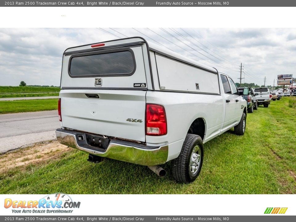 2013 Ram 2500 Tradesman Crew Cab 4x4 Bright White / Black/Diesel Gray Photo #4