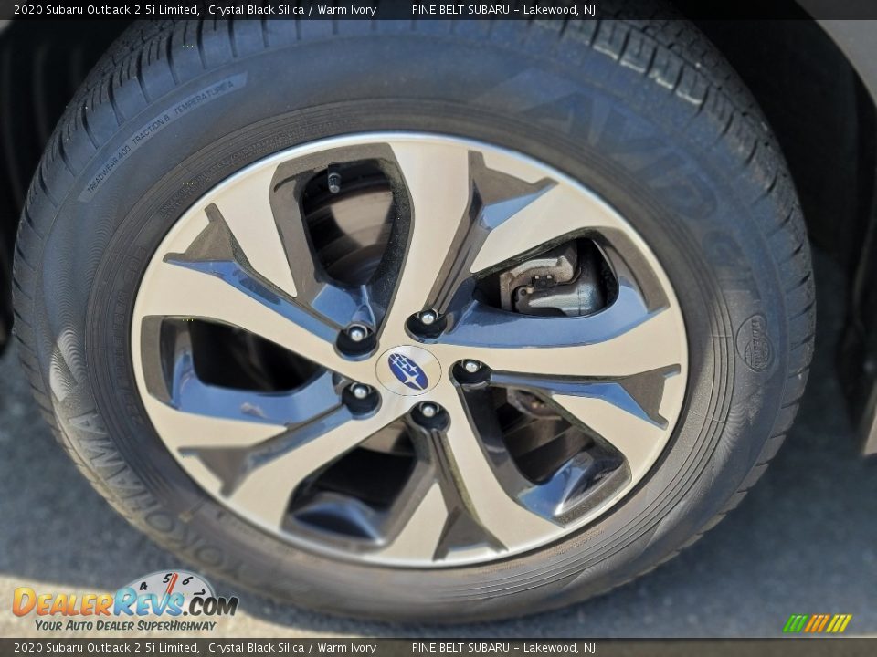 2020 Subaru Outback 2.5i Limited Crystal Black Silica / Warm Ivory Photo #33