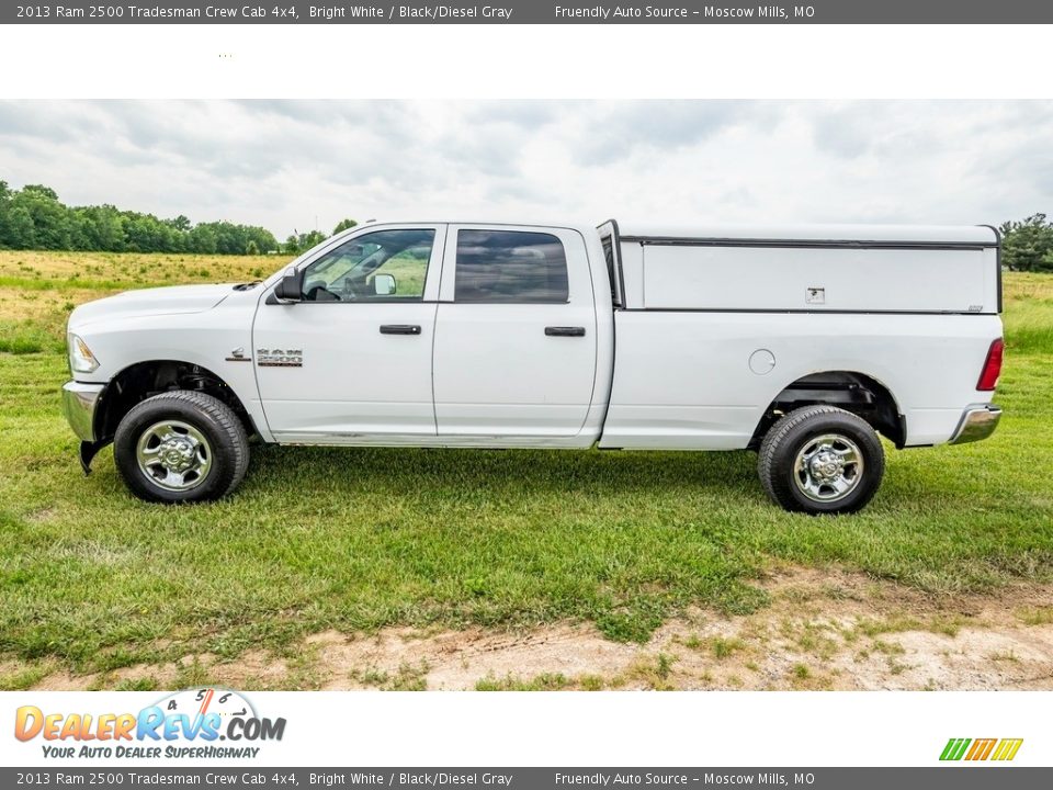 2013 Ram 2500 Tradesman Crew Cab 4x4 Bright White / Black/Diesel Gray Photo #7