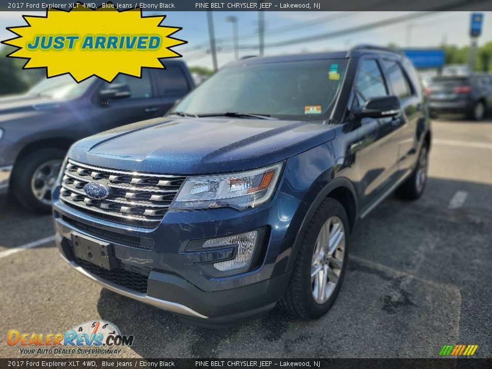 2017 Ford Explorer XLT 4WD Blue Jeans / Ebony Black Photo #1