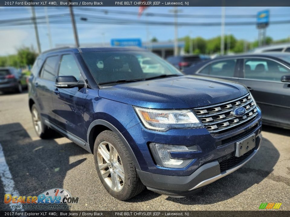 2017 Ford Explorer XLT 4WD Blue Jeans / Ebony Black Photo #3