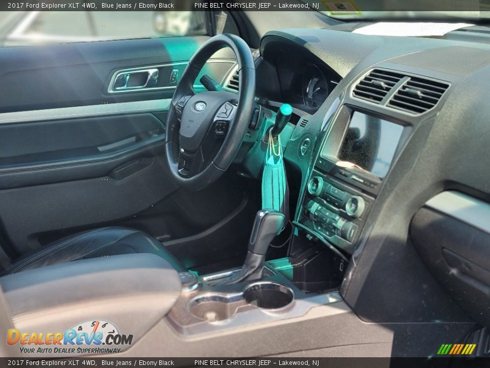 2017 Ford Explorer XLT 4WD Blue Jeans / Ebony Black Photo #4