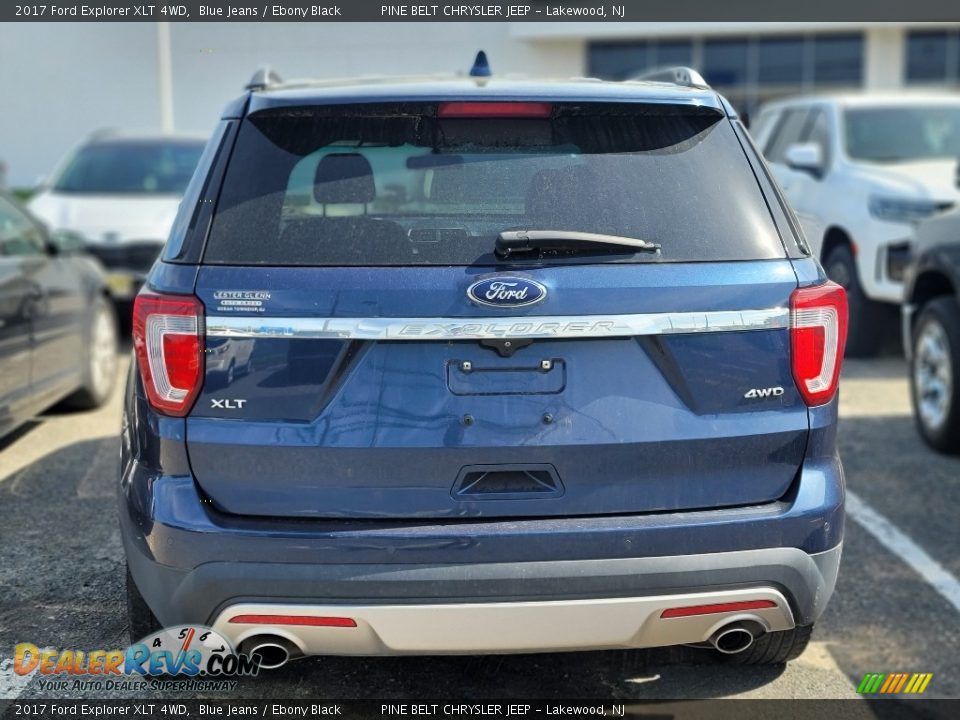 2017 Ford Explorer XLT 4WD Blue Jeans / Ebony Black Photo #7