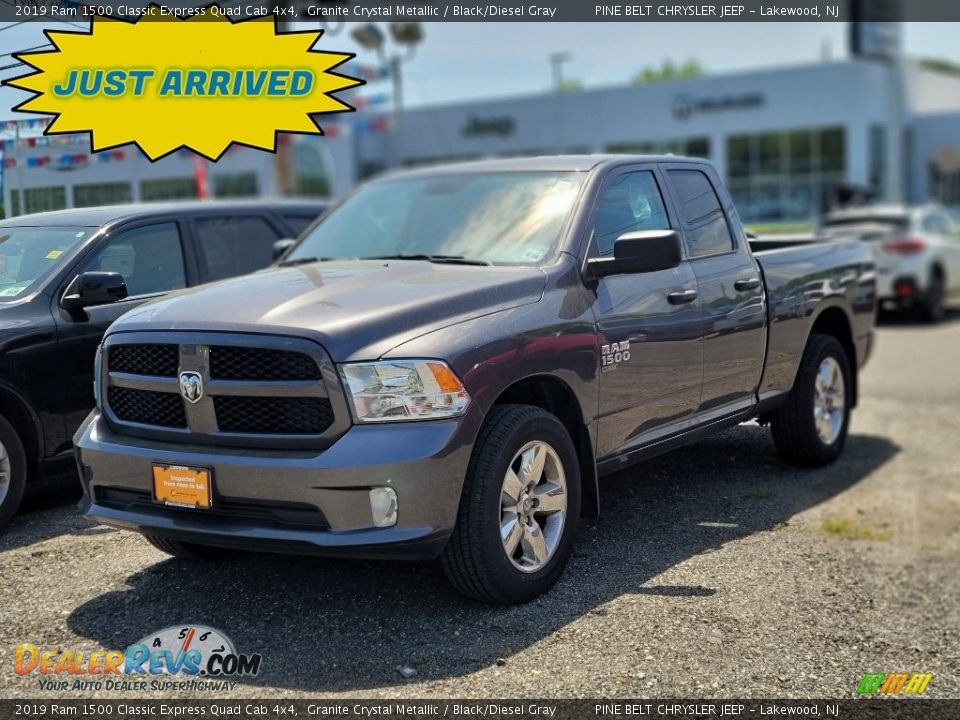 2019 Ram 1500 Classic Express Quad Cab 4x4 Granite Crystal Metallic / Black/Diesel Gray Photo #1