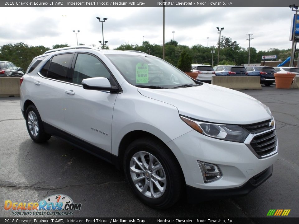 2018 Chevrolet Equinox LT AWD Iridescent Pearl Tricoat / Medium Ash Gray Photo #11