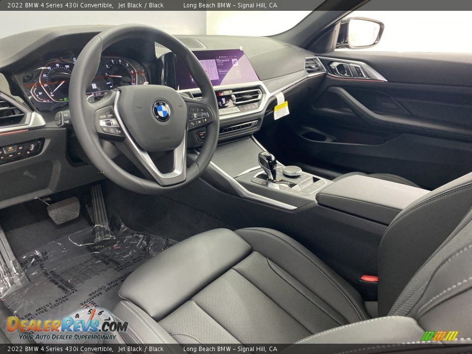 Black Interior - 2022 BMW 4 Series 430i Convertible Photo #12
