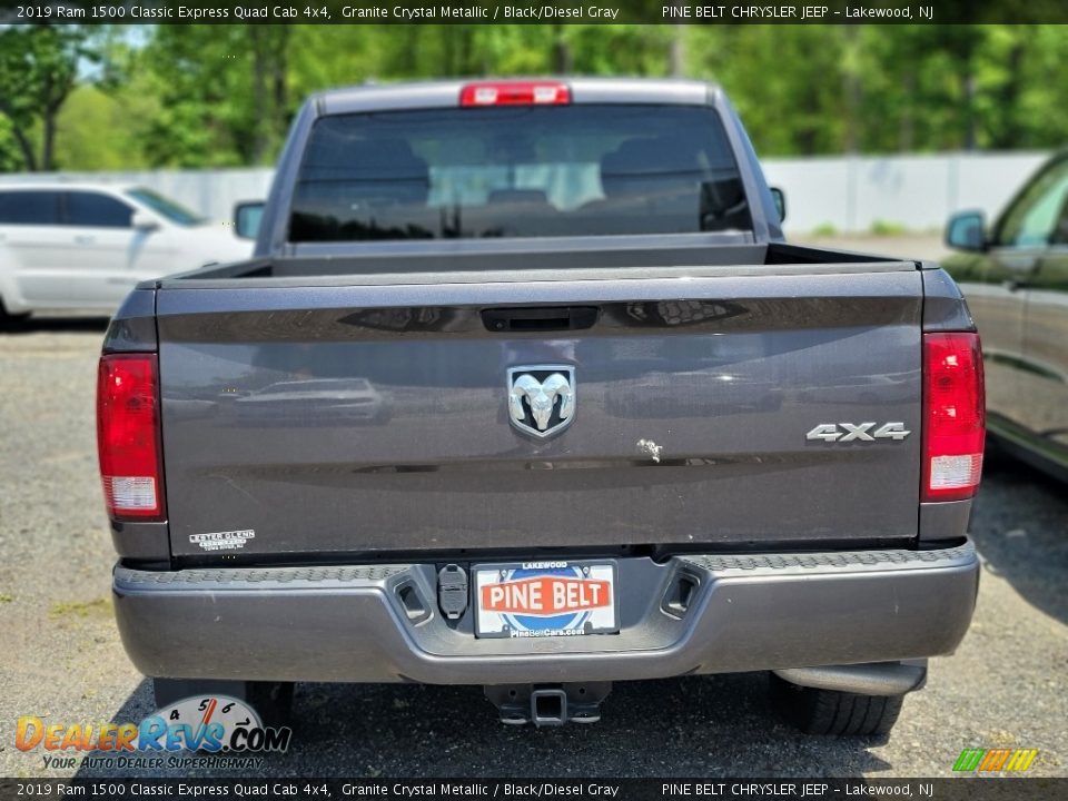 2019 Ram 1500 Classic Express Quad Cab 4x4 Granite Crystal Metallic / Black/Diesel Gray Photo #5