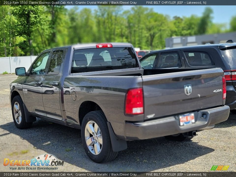 2019 Ram 1500 Classic Express Quad Cab 4x4 Granite Crystal Metallic / Black/Diesel Gray Photo #6