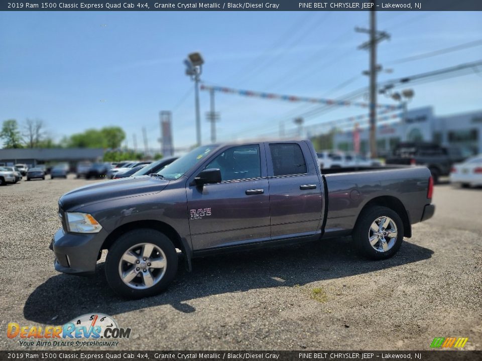 2019 Ram 1500 Classic Express Quad Cab 4x4 Granite Crystal Metallic / Black/Diesel Gray Photo #8