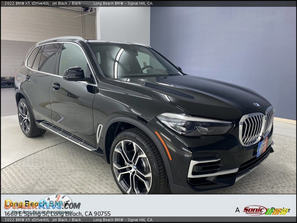 2022 BMW X5 sDrive40i Jet Black / Black Photo #1