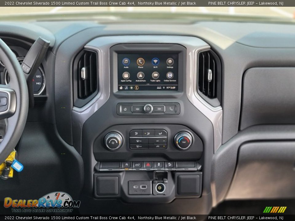 2022 Chevrolet Silverado 1500 Limited Custom Trail Boss Crew Cab 4x4 Northsky Blue Metallic / Jet Black Photo #4