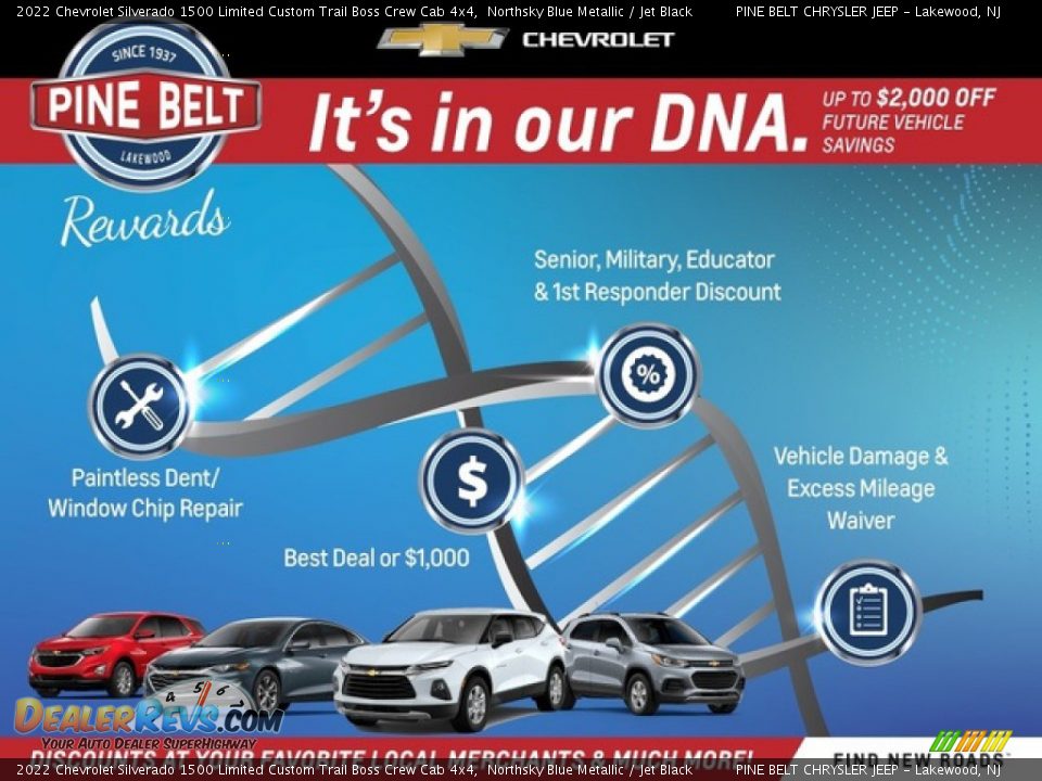 Dealer Info of 2022 Chevrolet Silverado 1500 Limited Custom Trail Boss Crew Cab 4x4 Photo #5