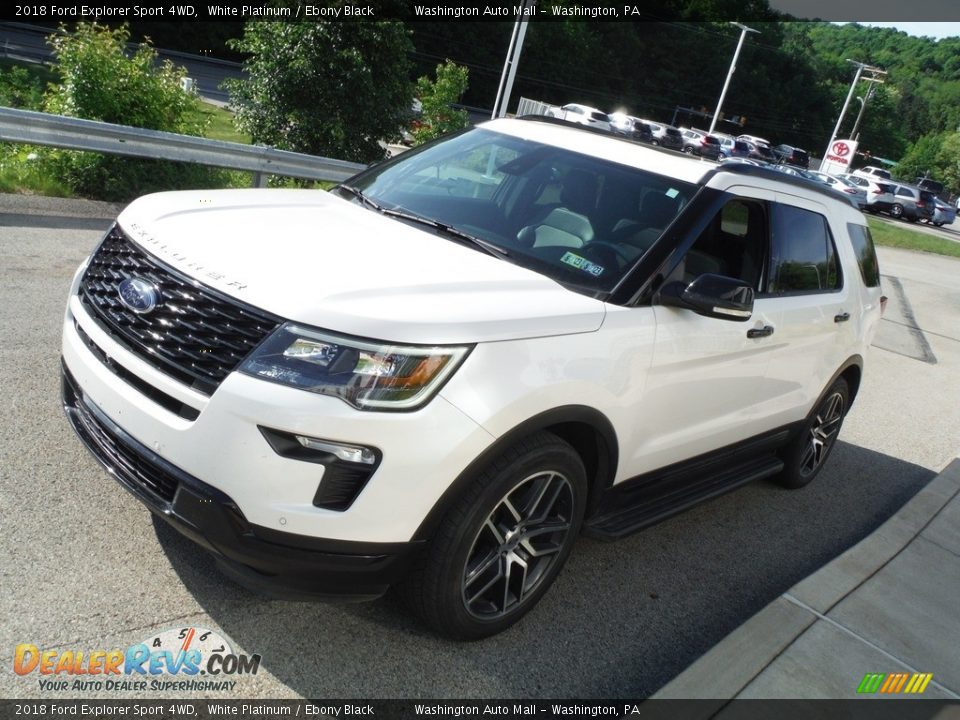 2018 Ford Explorer Sport 4WD White Platinum / Ebony Black Photo #11