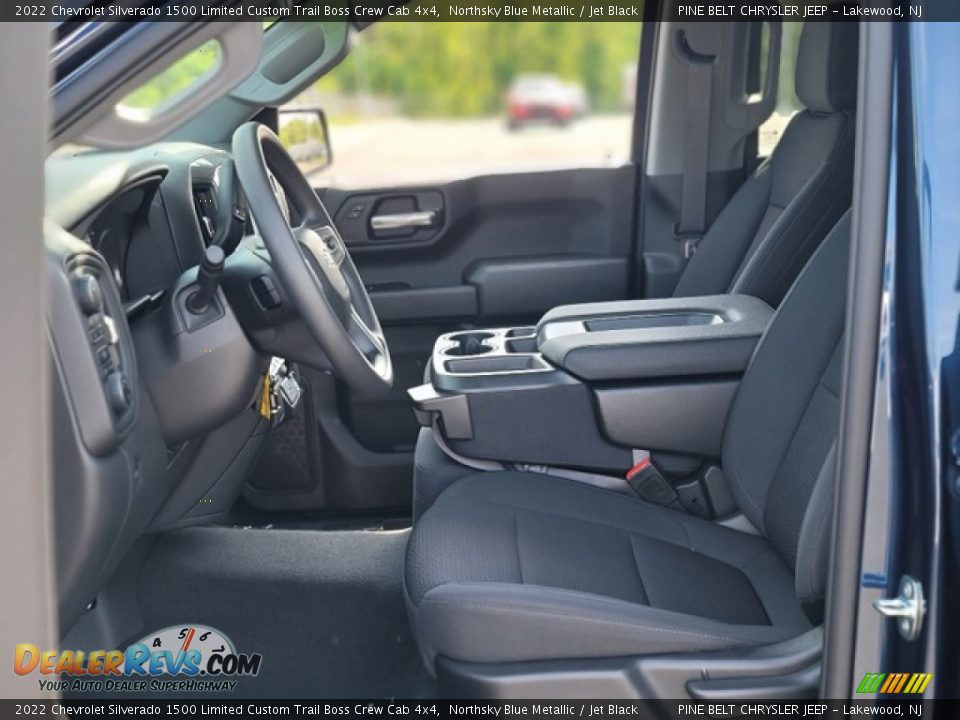 Jet Black Interior - 2022 Chevrolet Silverado 1500 Limited Custom Trail Boss Crew Cab 4x4 Photo #10