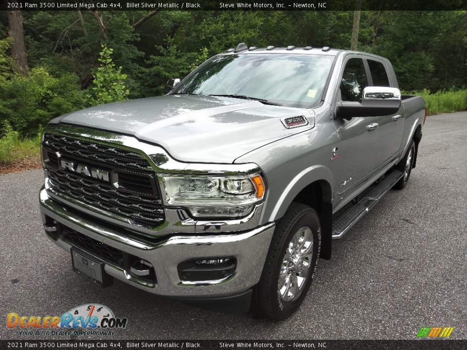 2021 Ram 3500 Limited Mega Cab 4x4 Billet Silver Metallic / Black Photo #3