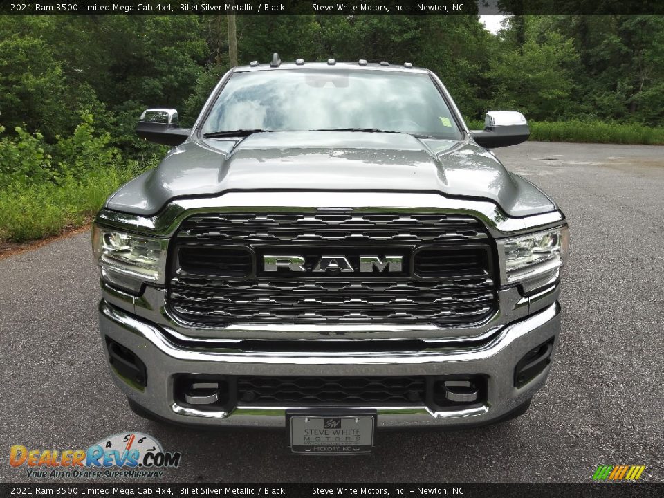 2021 Ram 3500 Limited Mega Cab 4x4 Billet Silver Metallic / Black Photo #4