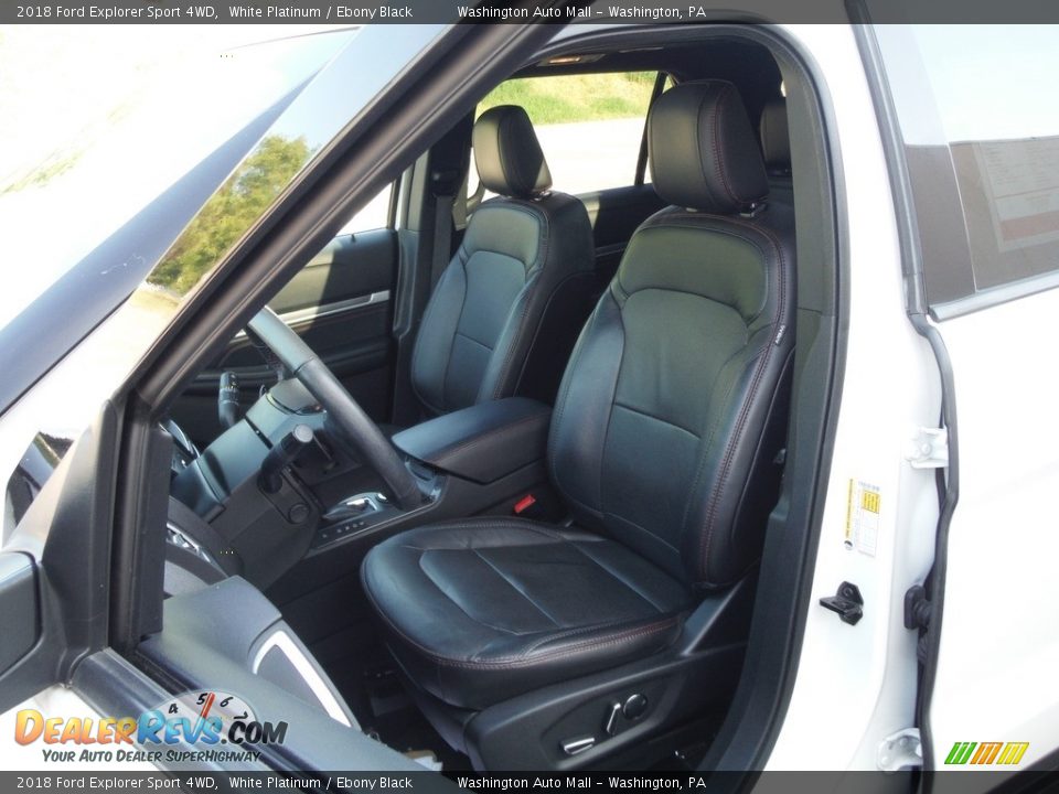 2018 Ford Explorer Sport 4WD White Platinum / Ebony Black Photo #22