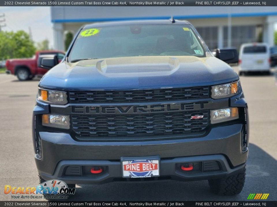 2022 Chevrolet Silverado 1500 Limited Custom Trail Boss Crew Cab 4x4 Northsky Blue Metallic / Jet Black Photo #20