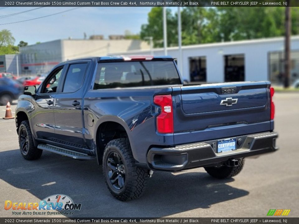 2022 Chevrolet Silverado 1500 Limited Custom Trail Boss Crew Cab 4x4 Northsky Blue Metallic / Jet Black Photo #22