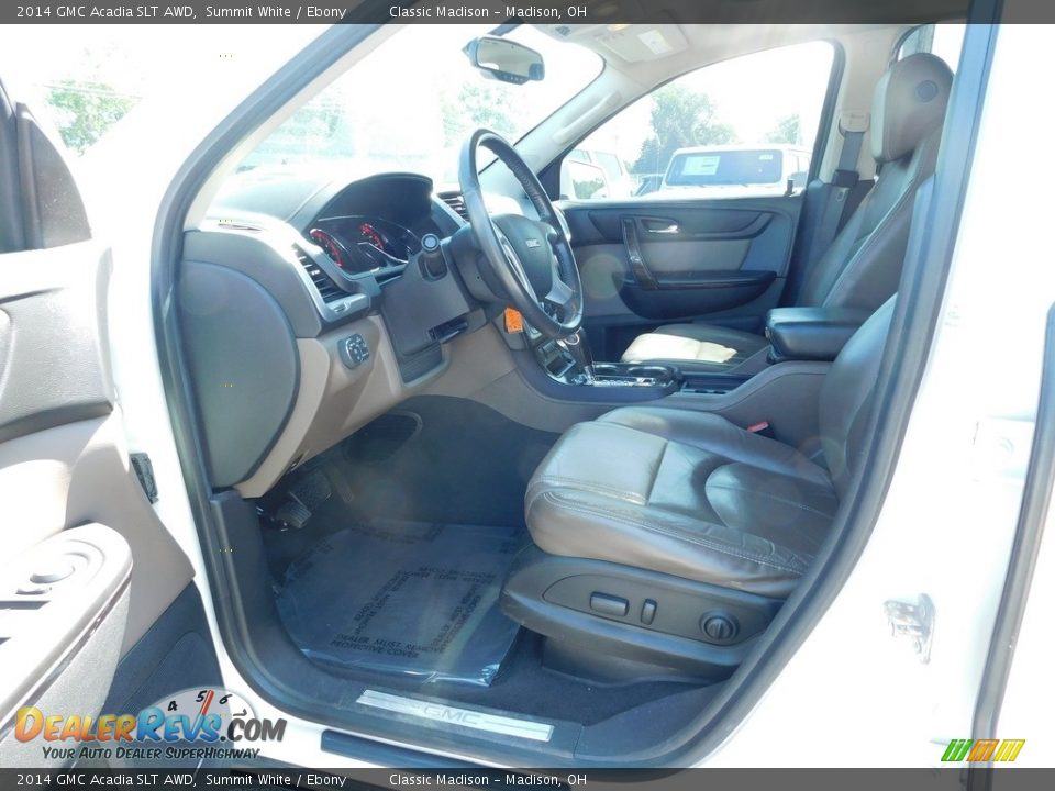 2014 GMC Acadia SLT AWD Summit White / Ebony Photo #6