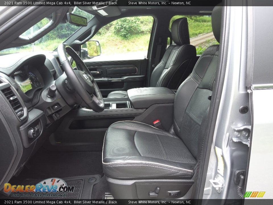 Black Interior - 2021 Ram 3500 Limited Mega Cab 4x4 Photo #13