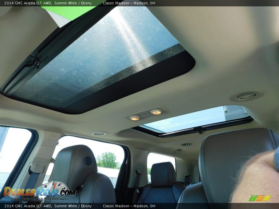 2014 GMC Acadia SLT AWD Summit White / Ebony Photo #14
