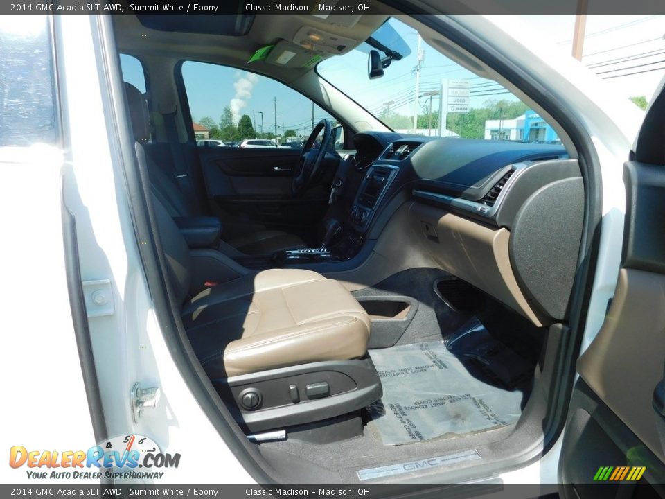 2014 GMC Acadia SLT AWD Summit White / Ebony Photo #17