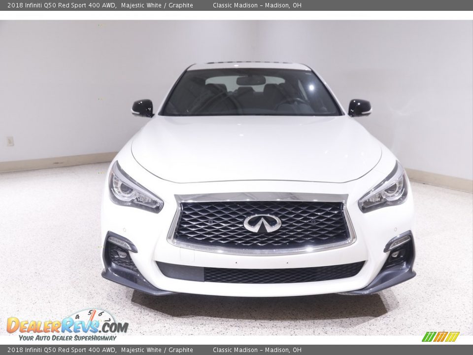 2018 Infiniti Q50 Red Sport 400 AWD Majestic White / Graphite Photo #2