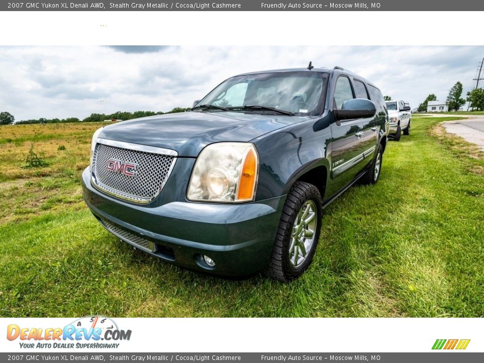 2007 GMC Yukon XL Denali AWD Stealth Gray Metallic / Cocoa/Light Cashmere Photo #8