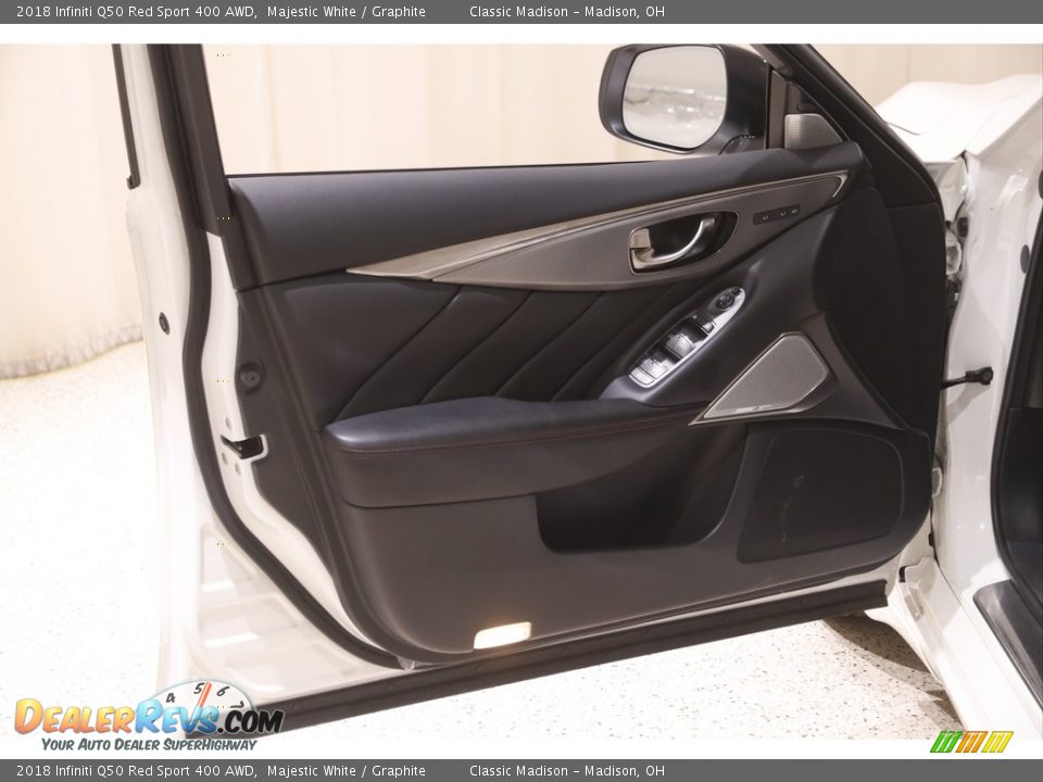 2018 Infiniti Q50 Red Sport 400 AWD Majestic White / Graphite Photo #4