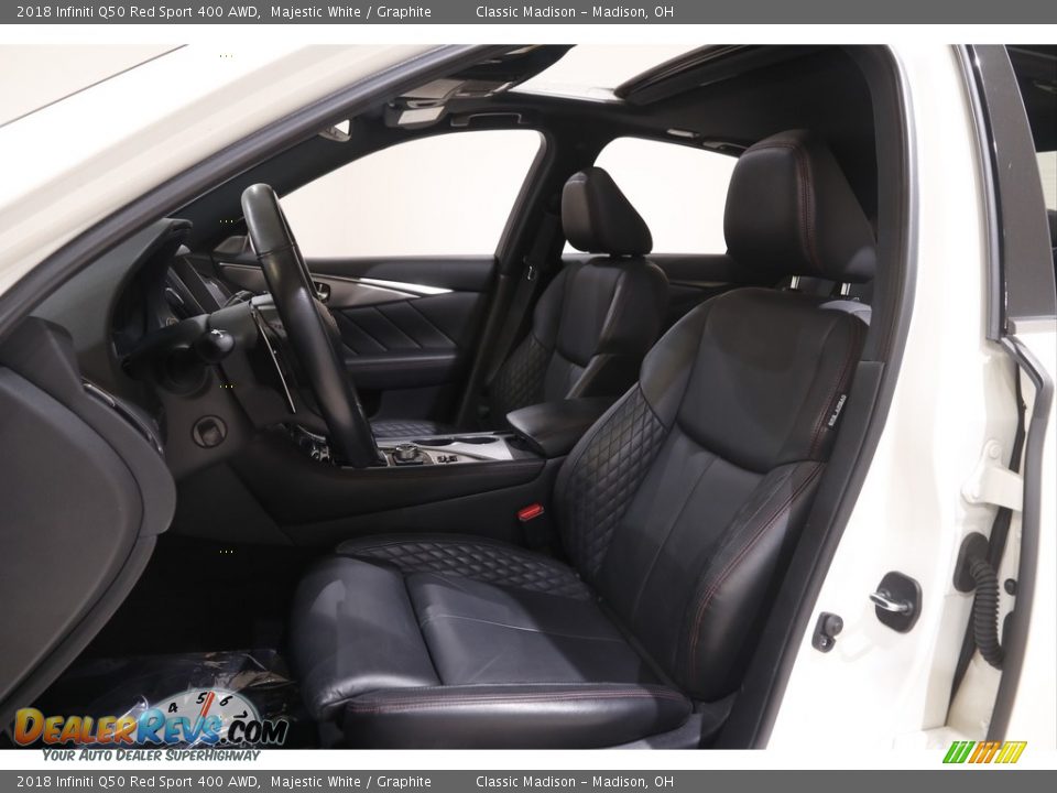 2018 Infiniti Q50 Red Sport 400 AWD Majestic White / Graphite Photo #5