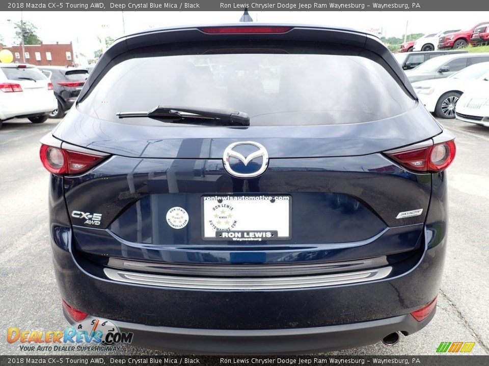 2018 Mazda CX-5 Touring AWD Deep Crystal Blue Mica / Black Photo #4