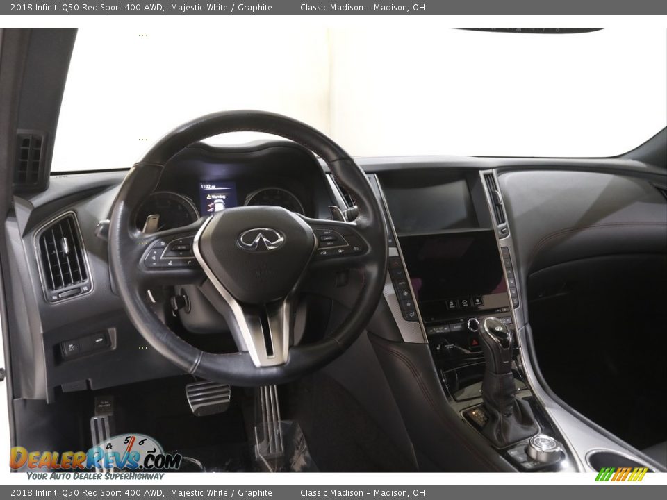 2018 Infiniti Q50 Red Sport 400 AWD Majestic White / Graphite Photo #6