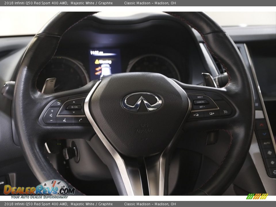 2018 Infiniti Q50 Red Sport 400 AWD Majestic White / Graphite Photo #7
