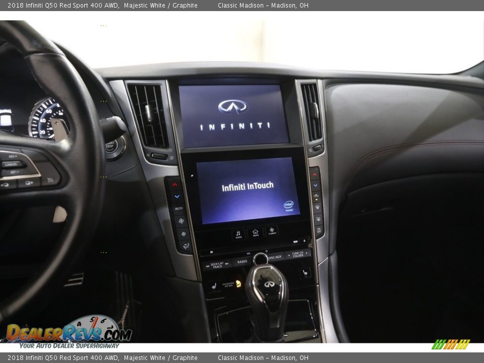 2018 Infiniti Q50 Red Sport 400 AWD Majestic White / Graphite Photo #9