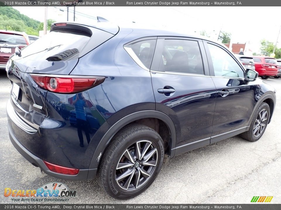 2018 Mazda CX-5 Touring AWD Deep Crystal Blue Mica / Black Photo #6