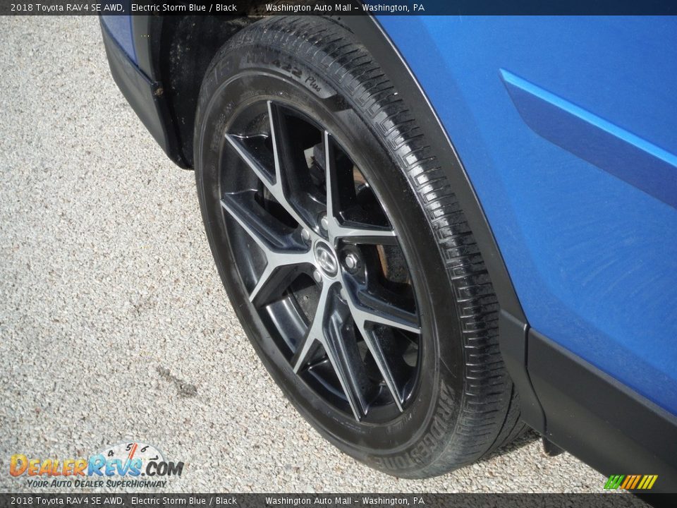 2018 Toyota RAV4 SE AWD Electric Storm Blue / Black Photo #13