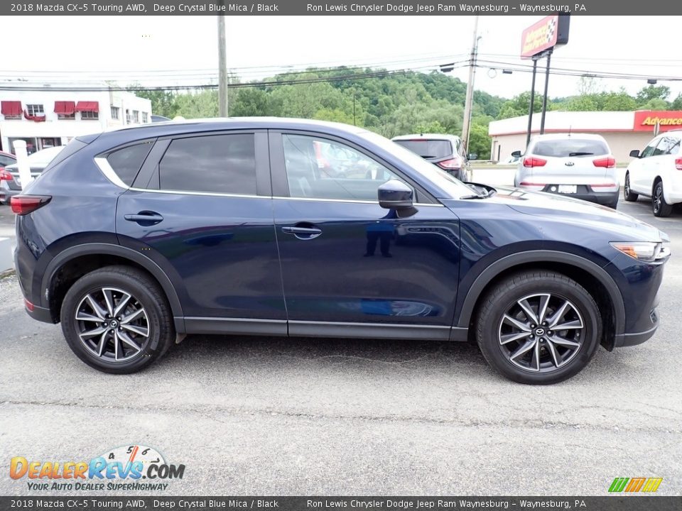 2018 Mazda CX-5 Touring AWD Deep Crystal Blue Mica / Black Photo #7