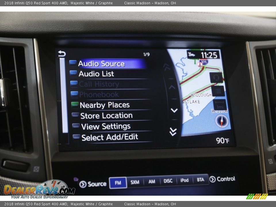 2018 Infiniti Q50 Red Sport 400 AWD Majestic White / Graphite Photo #11