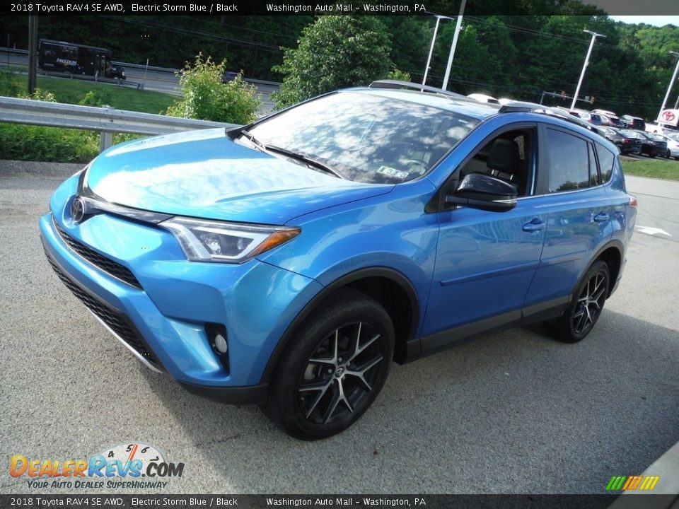 2018 Toyota RAV4 SE AWD Electric Storm Blue / Black Photo #15