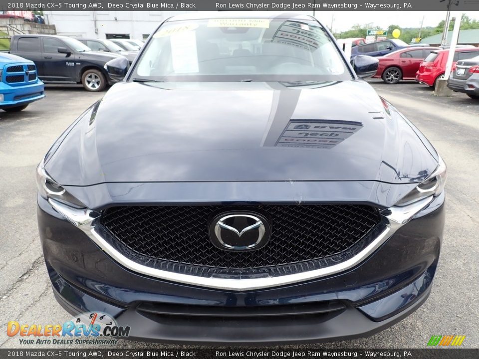 2018 Mazda CX-5 Touring AWD Deep Crystal Blue Mica / Black Photo #9
