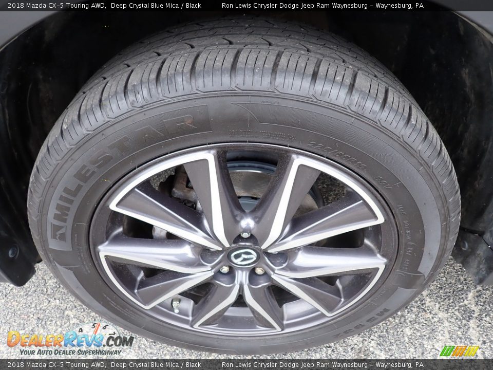 2018 Mazda CX-5 Touring AWD Deep Crystal Blue Mica / Black Photo #10