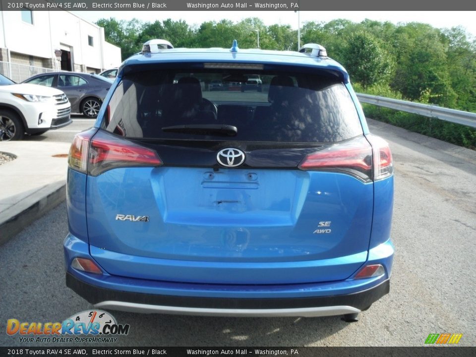 2018 Toyota RAV4 SE AWD Electric Storm Blue / Black Photo #18