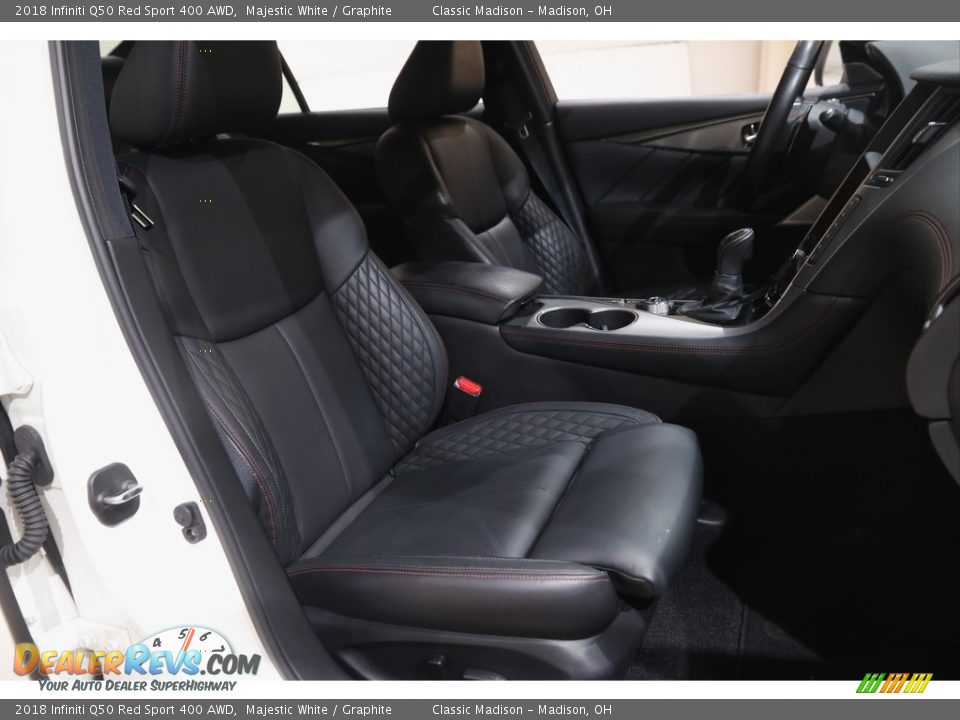 2018 Infiniti Q50 Red Sport 400 AWD Majestic White / Graphite Photo #17