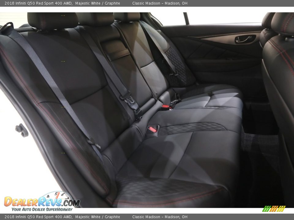 2018 Infiniti Q50 Red Sport 400 AWD Majestic White / Graphite Photo #18