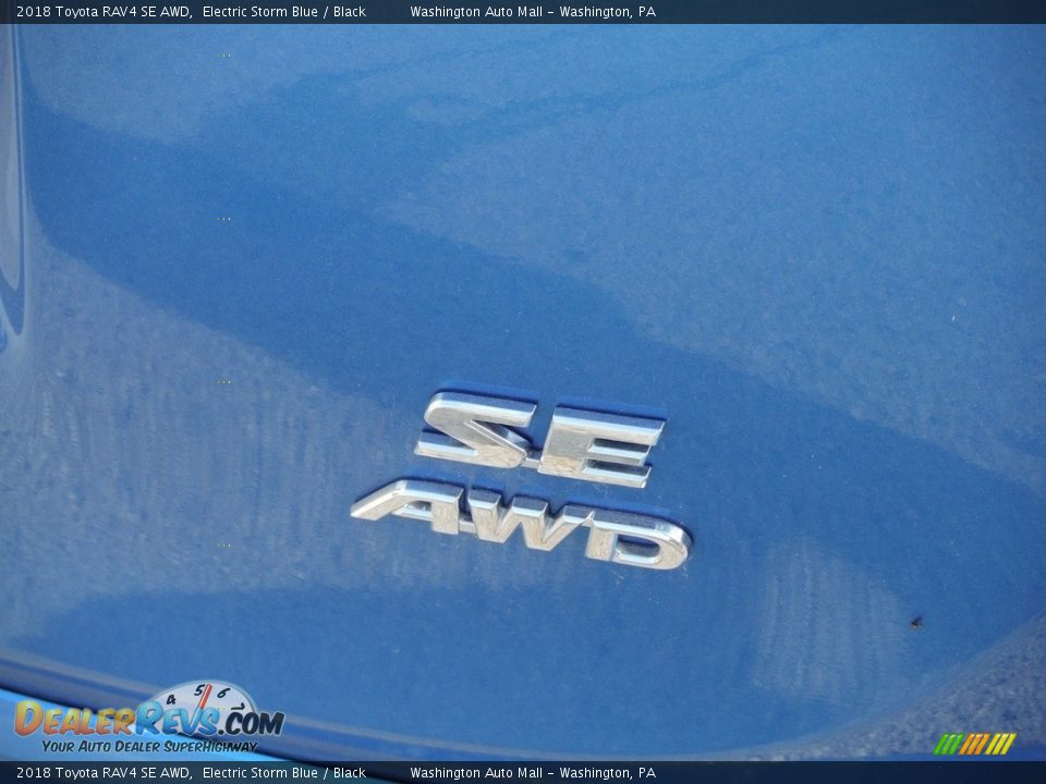 2018 Toyota RAV4 SE AWD Electric Storm Blue / Black Photo #20