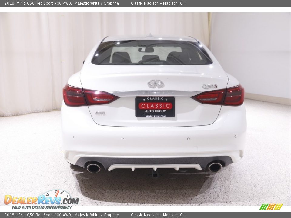2018 Infiniti Q50 Red Sport 400 AWD Majestic White / Graphite Photo #20