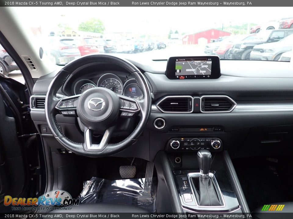 2018 Mazda CX-5 Touring AWD Deep Crystal Blue Mica / Black Photo #13